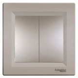 Schneider Electric EPH0300169 Asfora Plus Bronz Komütatör Çerçeveli İkili Anahtar