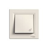 Schneider Electric EPH0800123 Asfora Krem Zil Işare I Çerçeveli Liht Anahtar