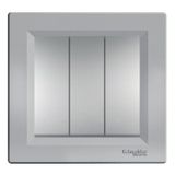 Schneider Electric EPH2100161 Asfora Alüminyum Çerçeveli Üçlü Anahtar