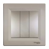 Schneider Electric EPH2100169 Asfora Plus Bronz Çerçeveli Üçlü Anahtar