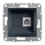 Schneider Electric Eph4100171 ,Asfora Antrasit Tekli Rj11 Çerçevesiz Telefon Prizi