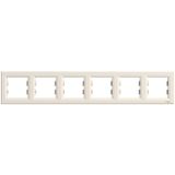 Schneider Electric EPH5800623 Asfora Krem Altılı Çerçeve
