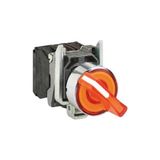 Schneider Electric XB4BK125B5 Harmony Xb4 Mandal Buton Ø22 2 Konumlu Led'li 24V Ac/dc 1na+1nk Turuncu