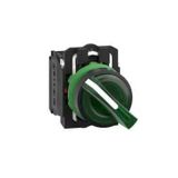 Schneider Electric XB5AK123M5 Yeşil Işıklı Mandal Ø22 2 Konumlu Sabit 1Na+1Nk 230V Buton