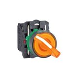 Schneider Electric XB5AK125B5 Harmony Xb5 Mandal Buton Ø22 2 Konumlu Led'li 24V Ac/dc 1na+1nk Turuncu