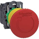 Schneider Electric XB5AS8444 40MM 2nk Kırmızı Mantar Acil Stop Butonu