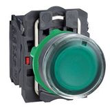 Schneider Electric XB5AW33M5 Yeşil Sıva Altı Işıklı Ø22 Yaylı Dönüş 1Na+1Nk 220...240V Buton
