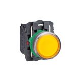 Schneider Electric XB5AW35M5 Harmony Xb5 Sıva Altı Ø22 Yaylı Dönüş Led'li 230V Ac 1 Na+1 Nk Turuncu