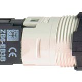 Schneider Electric XB6CV3BB Işıklı dedektör, Ø 16, kare, IP 65, yeşil, entegre LED, 24 V, fiş