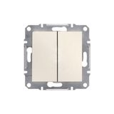 Schneider EPH1370123 Asfora Krem Çerçevesiz Stor Anahtarı