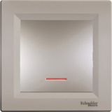 Schneider EPH1400169 Asfora Plus Bronz Çerçevesiz Vidasız Işıklı Anahtar