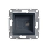 Schneider EPH4100171 Asfora Antrasit RJ11 Tek Çıkışlı Telefon Prizi