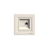 Schneider EPH4300123 Asfora Tekli Krem RJ45 CAT5E UTP Telefon Prizi