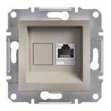 Schneider EPH4300169 Asfora Bronz Rj45 Tek Çıkışlı Telefon Prizi