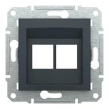 Schneider EPH4400171-02 Asfora 2'li Antrasit RJ45 Priz