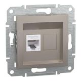 Schneider EPH4700169 Asfora Tek Çıkışlı Bronz RJ45 CAT6 UTP Telefon Prizi