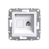 Schneider EPH4770121 Asfora Beyaz Çerçevesiz 1xRJ45 Cat6 Upt