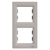 Schneider EPH5810269 Asfora Bronz 2'li Dikey Çerçeve
