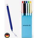 Schneider Essential 5'li Jel Kalem (Karışık Renkli) Mavi Mürekkepli Kalem Seti