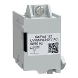 Schneider G12UVR230AC GoPact MCCB 125 MN AC 230 Watt Düşük Gerilim Bobini