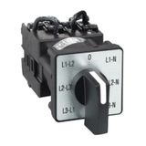 Schneider K1F027MLH 45 Derece 12A 3L ve 3L-N Pako Şalter Voltmetre