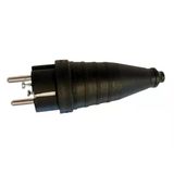 Schneider Kauçuk Erkek Düz Fiş 2P 16 Amper (220V Standart Tip1x16a Ip40) Fiş-1