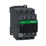 Schneider Lc1d18bl, 18 Amper, 7.5 Kw, Güç Kontaktörü, 24 Volt Dc, 3 Kutuplu, 1Na+1Nk