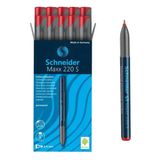Schneider Maxx 220 S 0.4 mm Kırmızı 10'lu Asetat Kalemi