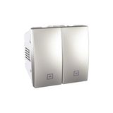 Schneider MGU3.208.30 250V AC 10A 2 Modül Alüminyum Kilitli Jaluzi Kumanda Anahtarı