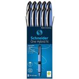 Schneider One Hybrid N 0,5 Roller Kalem Siyah Scr231 10 Lu (1 Paket 10 Adet)
