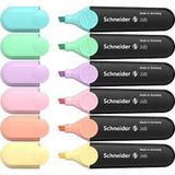 Schneider Pastel Fosforlu Kalem 6'lı Set Çok Renkli