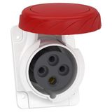 Schneider PKY16F734 Pratika 380-415V AC 4x16A 3P+E Trifaze IP67 Hızlı Bağlantı Eğik Makine Prizi