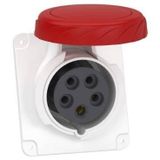 Schneider PKY16G735 Pratika 380-415V AC 5x16A 3P+N+E Trifaze IP67 Hızlı Bağlantılı Düz Makine Prizi