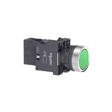 Schneider XA2-EW33M1 220VAC-DC Işıklı Yaylı Yeşil Buton