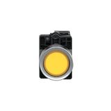 Schneider XA2-EW35M1 220VAC-DC Işıklı Yaylı Sarı Buton