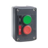 Schneider XALD211H29 22 mm Yaylı Dönüşlü Yeşil Start-Kırmızı Stop Butonlu Gri Kumanda Kutusu