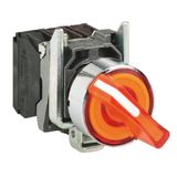 Schneider XB4-BK125B5 Işıklı Sarı Mandal Buton