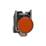 Schneider XB4-BVM5 230VAC Korumalı Ledli Turuncu Sinyal Lambası