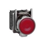 Schneider XB4BW34B5 Kırmızı 22MM 24V 1NA + 1NK Işıklı Yaylı Buton
