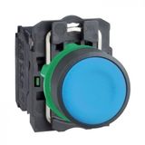 Schneider XB5-AA61 1NA Mavi Yaylı Buton