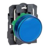Schneider XB5-AVB6 24V Mavi Dahili Korumalı Ledli Sinyal Lambası