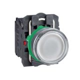 Schneider XB5-AW3165 1NA+1NK Işıklı Beyaz Yaylı Buton