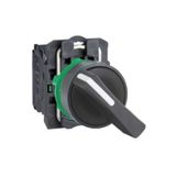 Schneider XB5AJ21 1NA 22 mm 2 Konumlu Siyah Uzun Mandallı Buton