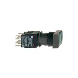 Schneider XB6DF3B1B Yeşil 12-24V 1NA 16mm Sıva Altı Dikdörtgen Buton