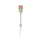 Schneider XVGB2ST 24 AC/DC 60 mm IP23 Buzzer Kırmızı-Yeşil Sabit Monoblok Işıklı Kolon