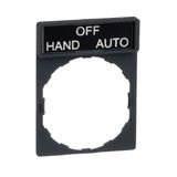 Schneider ZBY2387 8x27 mm Hand-Off-Auto Etiketli için 30x40 mm Tutucu