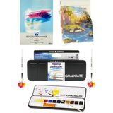 Schoellershammer 25X35 15 S Teknik Çizim Kağıdı 200 gr Daler Rowney Graduate Suluboya Seti 12 Renk
