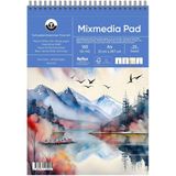 Schoellershammer Mix Media Pad Çok Amaçlı Sanatsal Blok 165 gr A4 25 Yaprak - resim defteri - 101 Beyaz