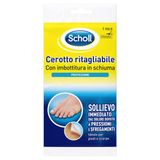 Scholl Nasır ve nasır bandı, kesilebilir, çift kat kalınlık, 1 çıkarılabilir yara bandı