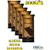 Schöne Profesyonel Mini Bitter Kuvertur 200GR*5 - 1 kg